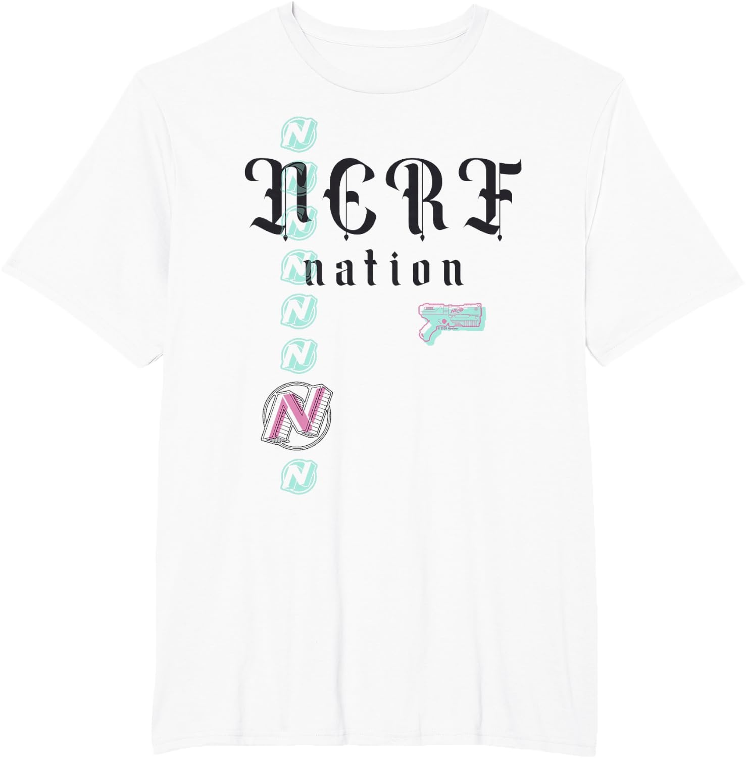 image:imageNerf Nation Logo Stack Blaster TShirtWhite