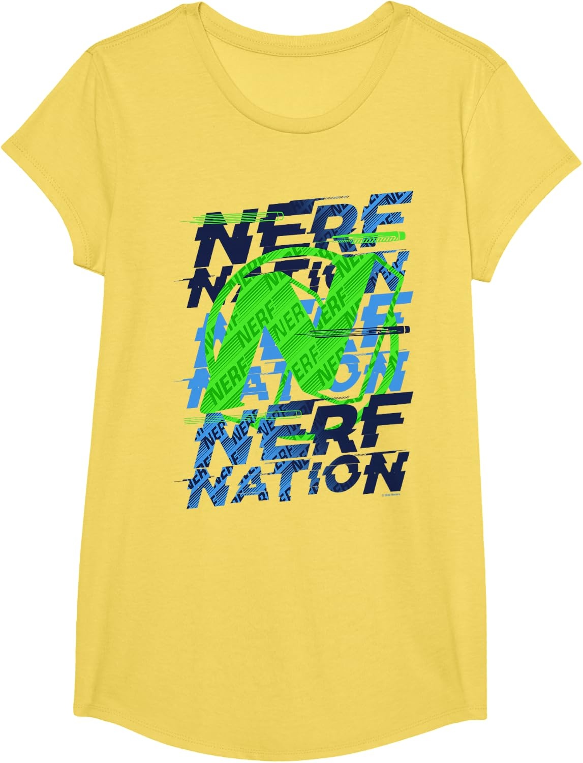 image:imageNerf Nation Logo Stack TShirtLemon Yellow