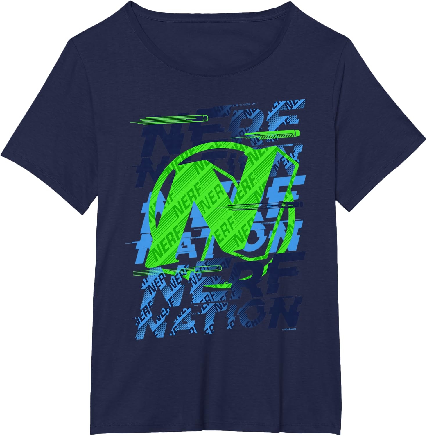 image:imageNerf Nation Logo Stack TShirtNavy Blue