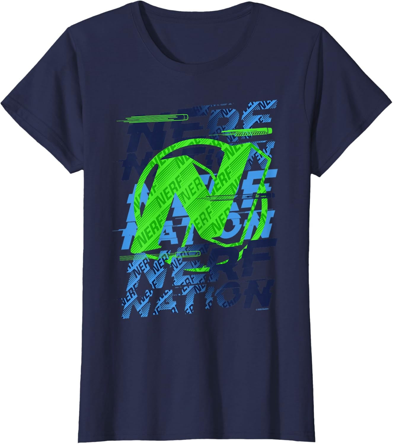 image:imageNerf Nation Logo Stack TShirtNavy Blue