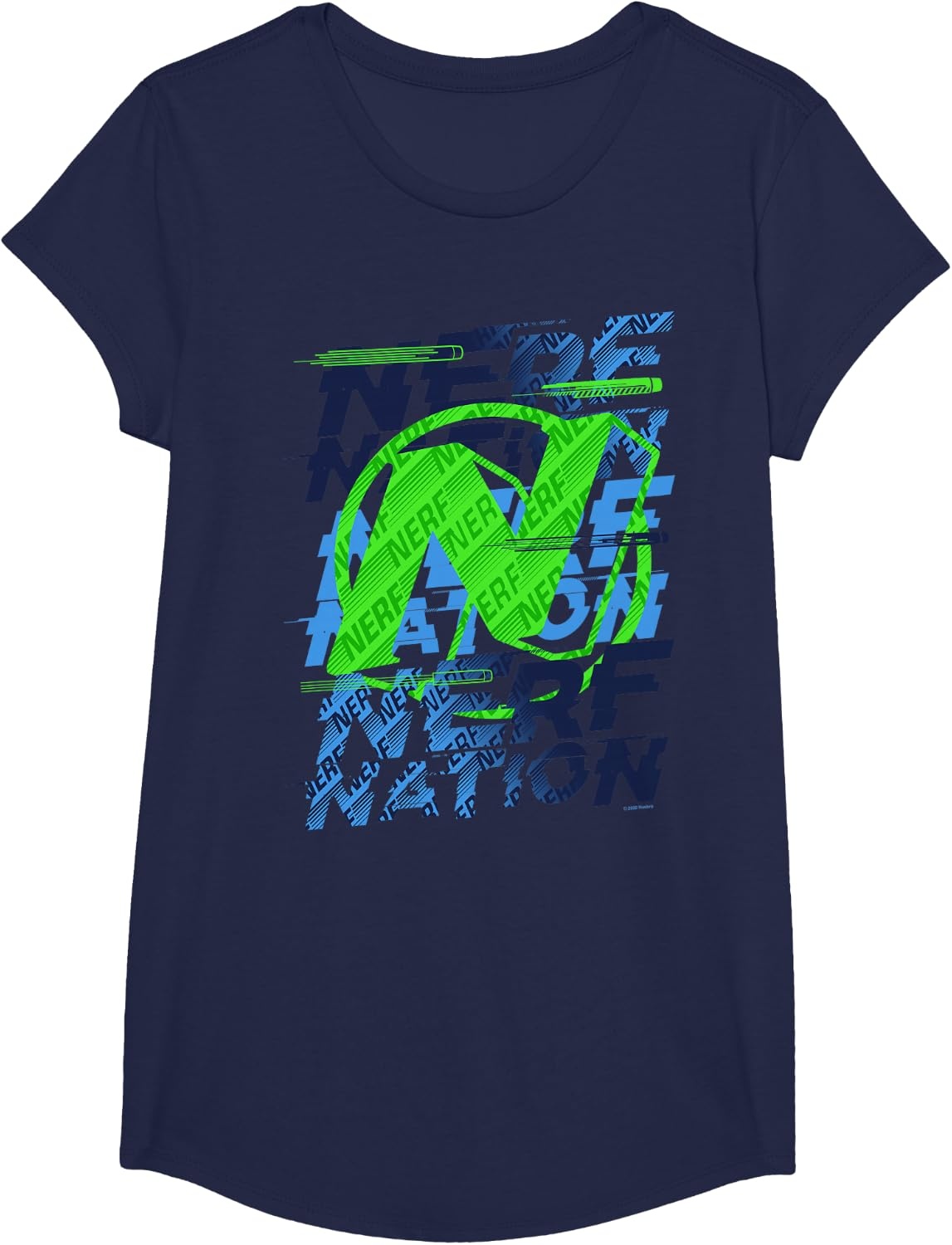image:imageNerf Nation Logo Stack TShirtNavy Blue