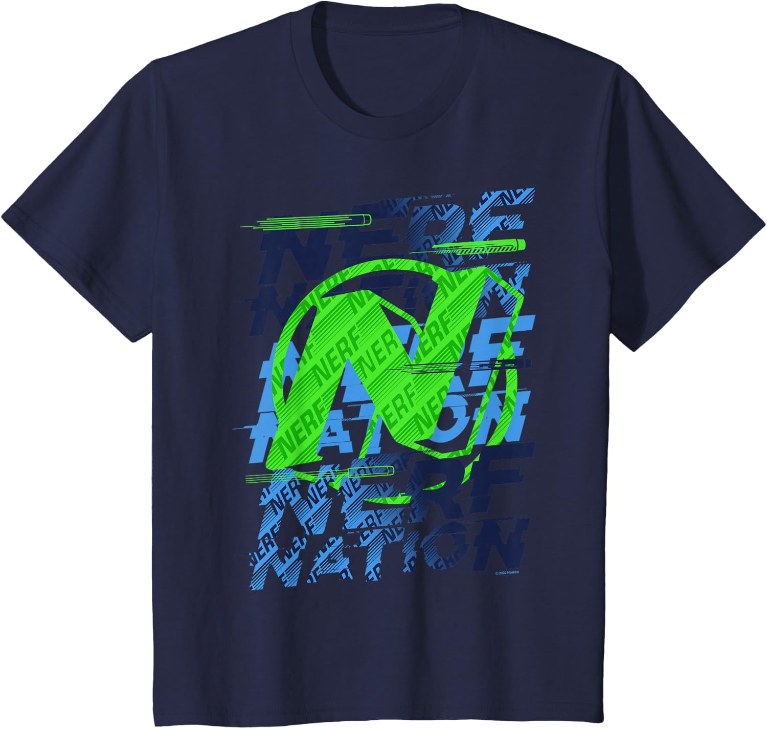 image:imageNerf Nation Logo Stack TShirtNavy Blue