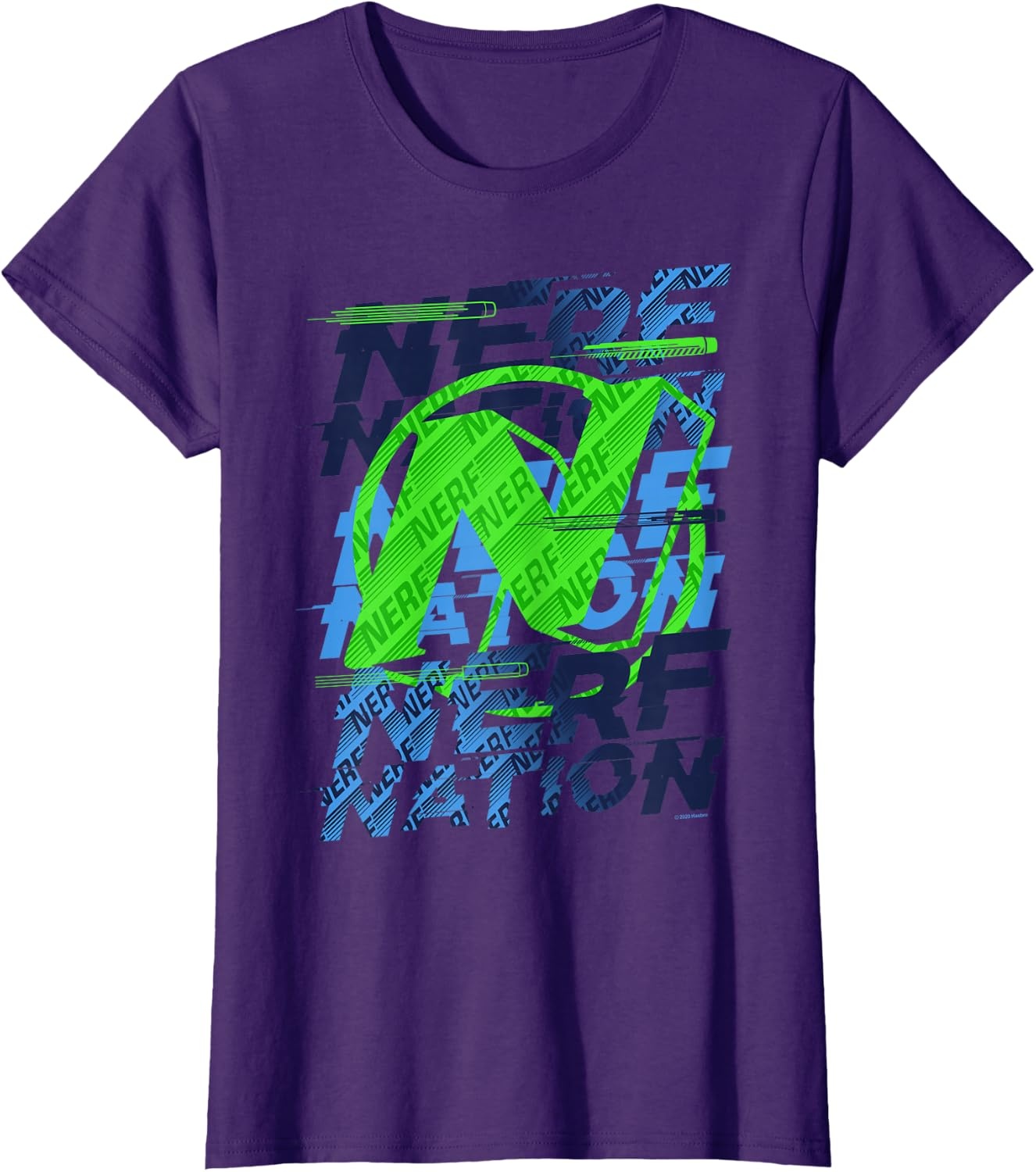 image:imageNerf Nation Logo Stack TShirtPurple