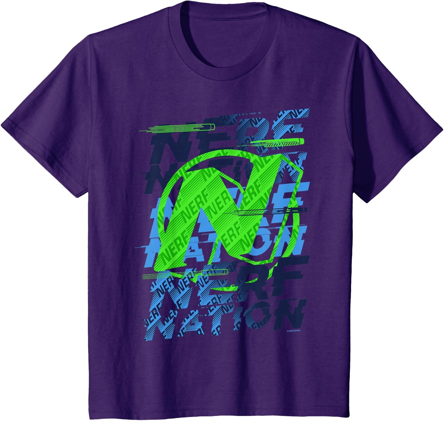 image:imageNerf Nation Logo Stack TShirtPurple