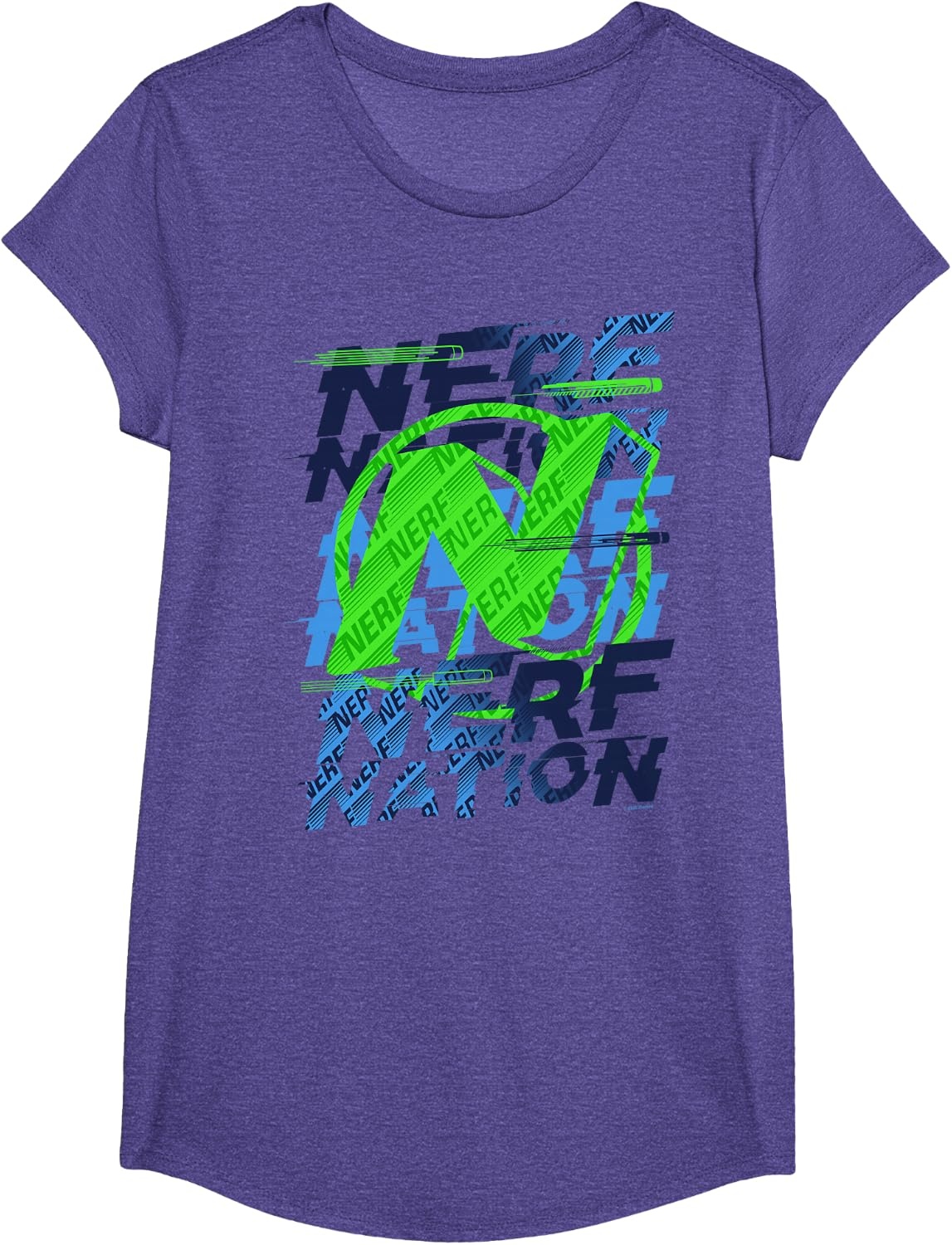 image:imageNerf Nation Logo Stack TShirtPurple Heather