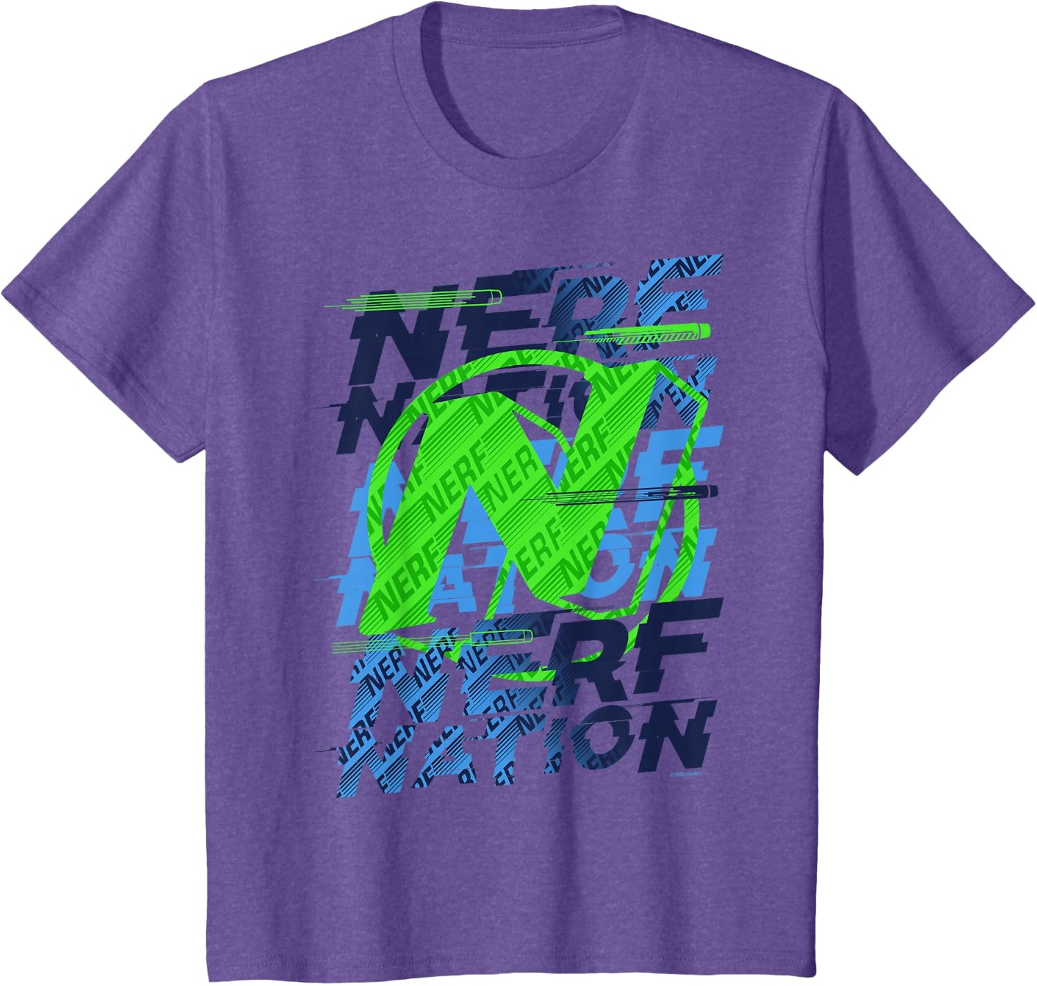 image:imageNerf Nation Logo Stack TShirtPurple Heather