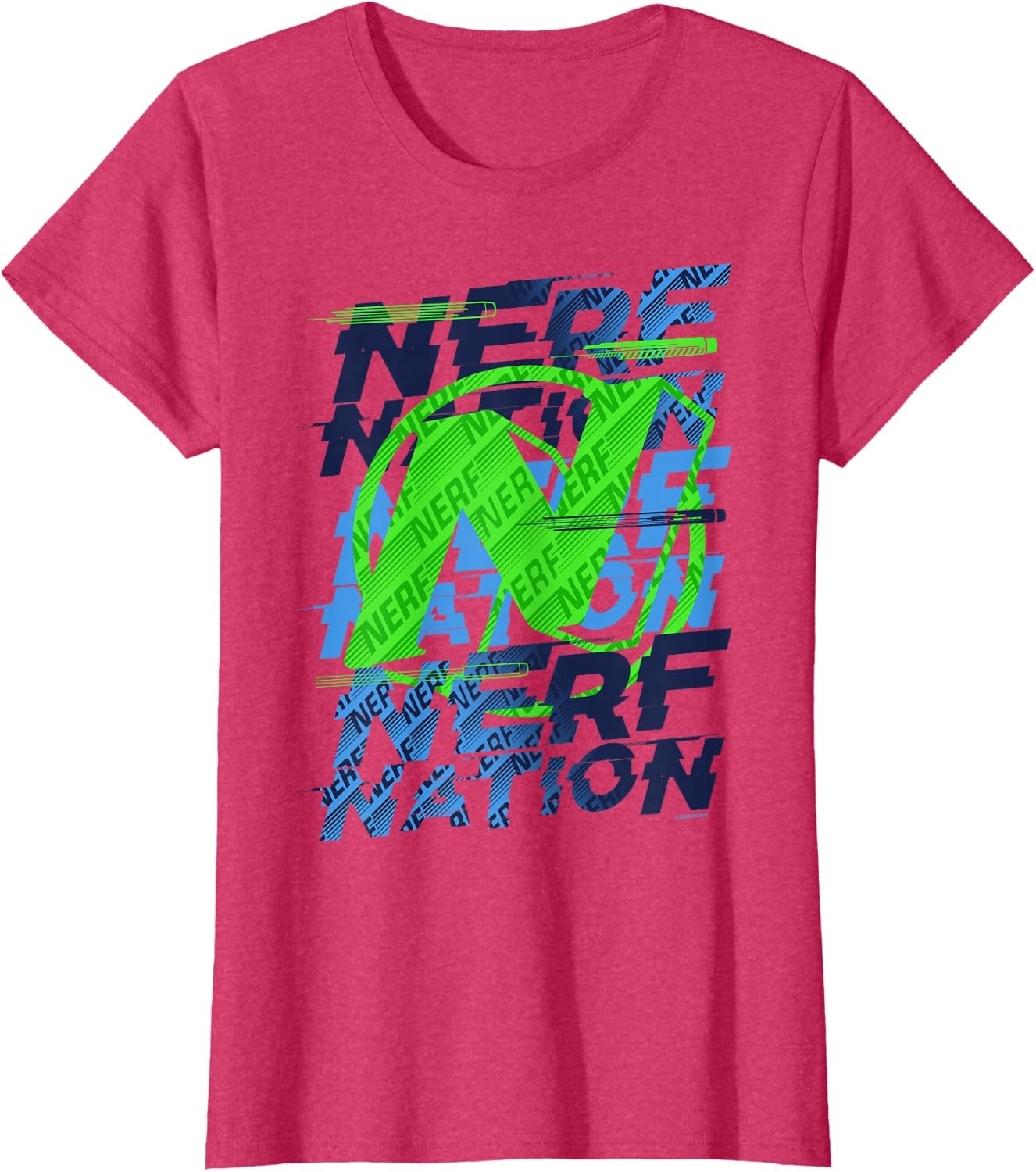 image:imageNerf Nation Logo Stack TShirtRed Heather