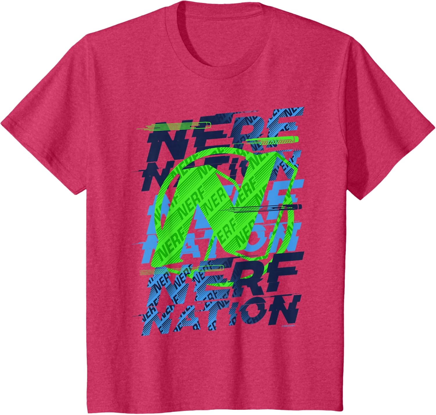 image:imageNerf Nation Logo Stack TShirtRed Heather