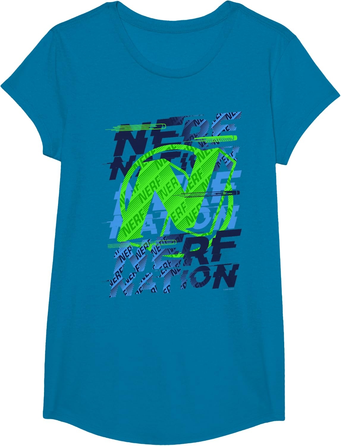 image:imageNerf Nation Logo Stack TShirtSapphire Blue