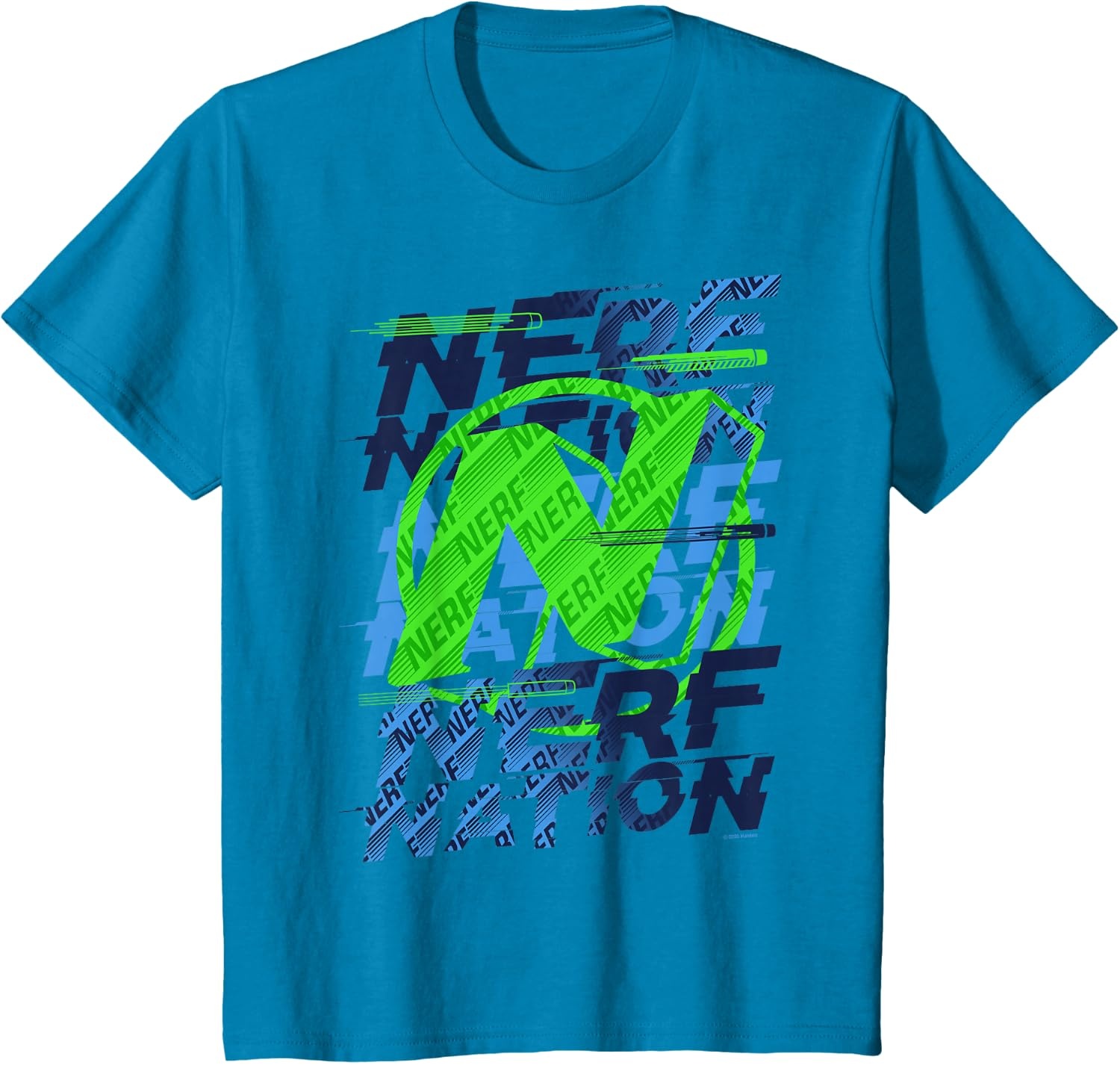 image:imageNerf Nation Logo Stack TShirtSapphire Blue