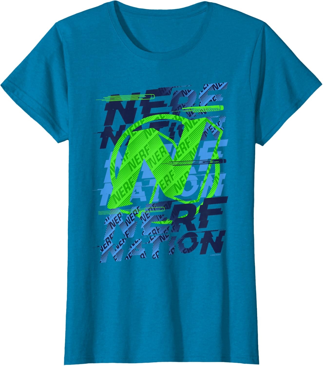 image:imageNerf Nation Logo Stack TShirtSapphire Blue