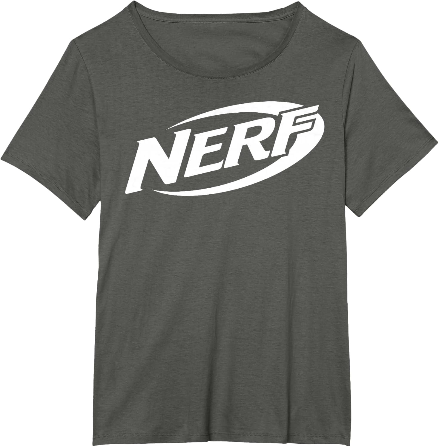 image:imageNerf Simple White Retro Logo TShirtAsphalt Grey