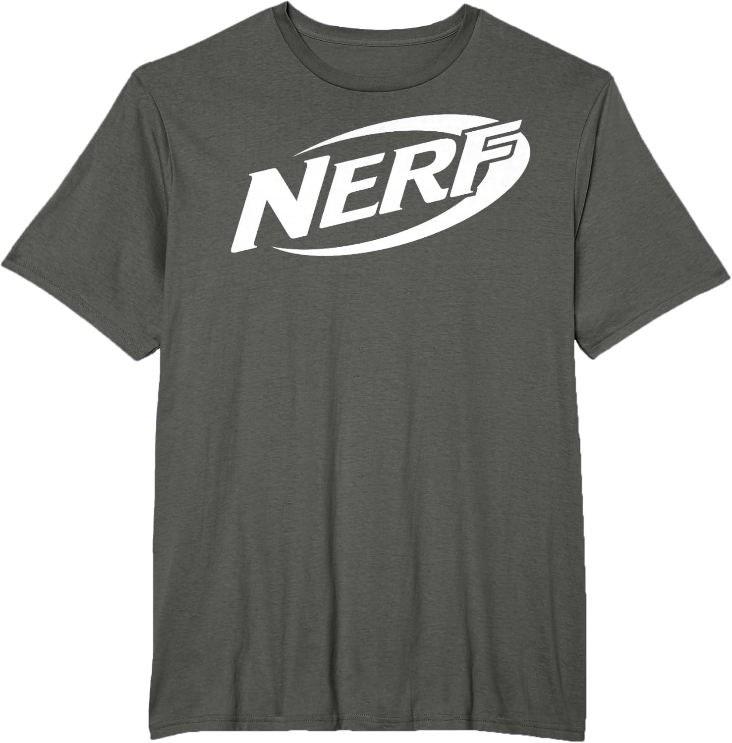 image:imageNerf Simple White Retro Logo TShirtAsphalt Grey