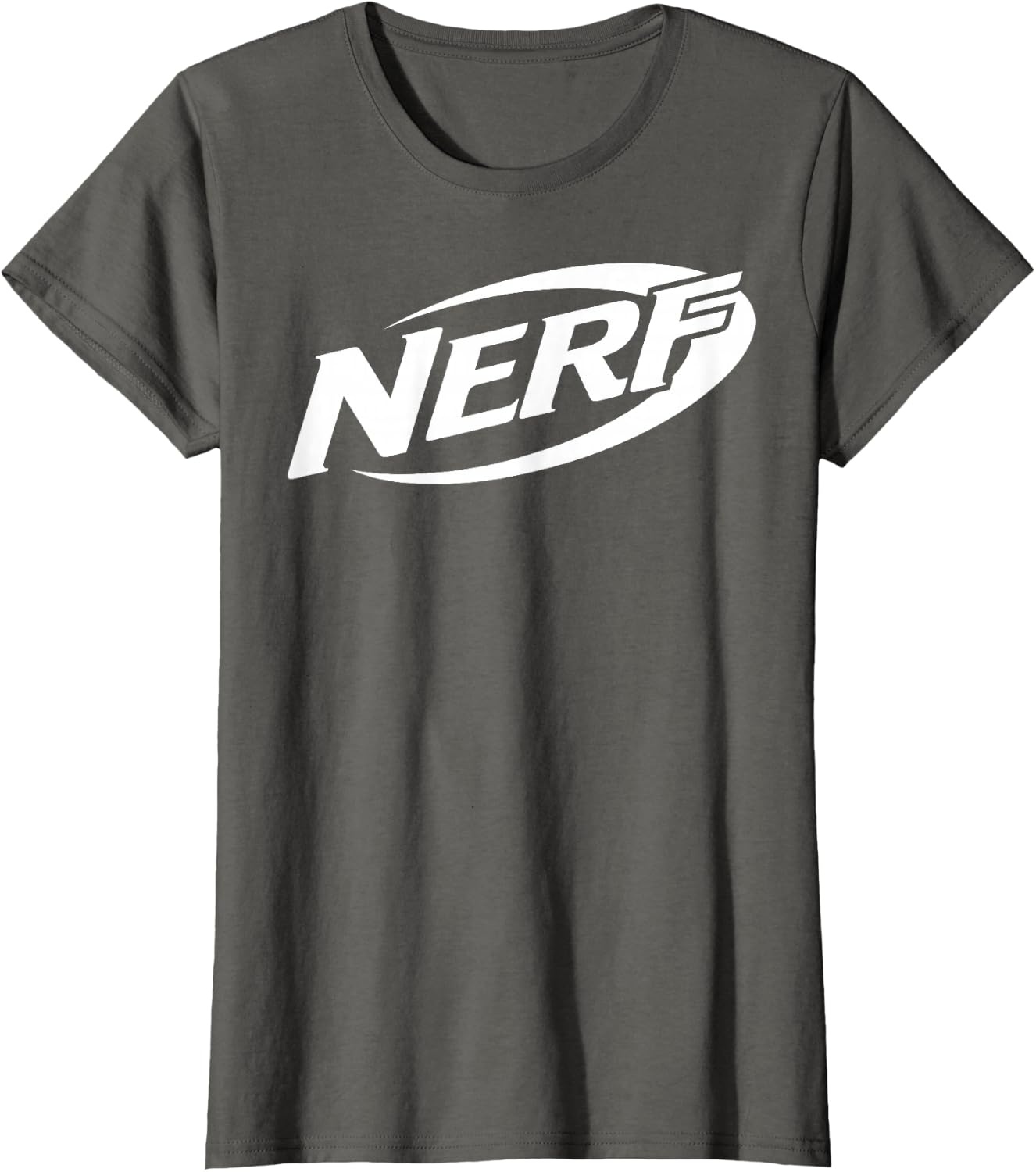 image:imageNerf Simple White Retro Logo TShirtAsphalt Grey