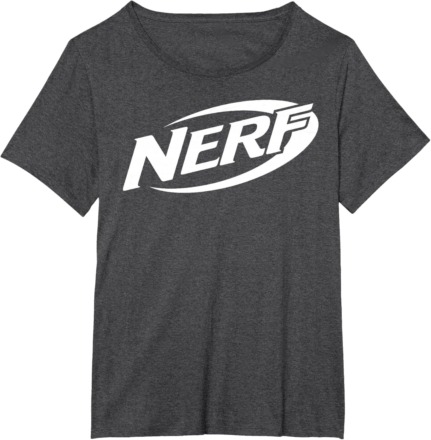 image:imageNerf Simple White Retro Logo TShirtDark Heather Grey
