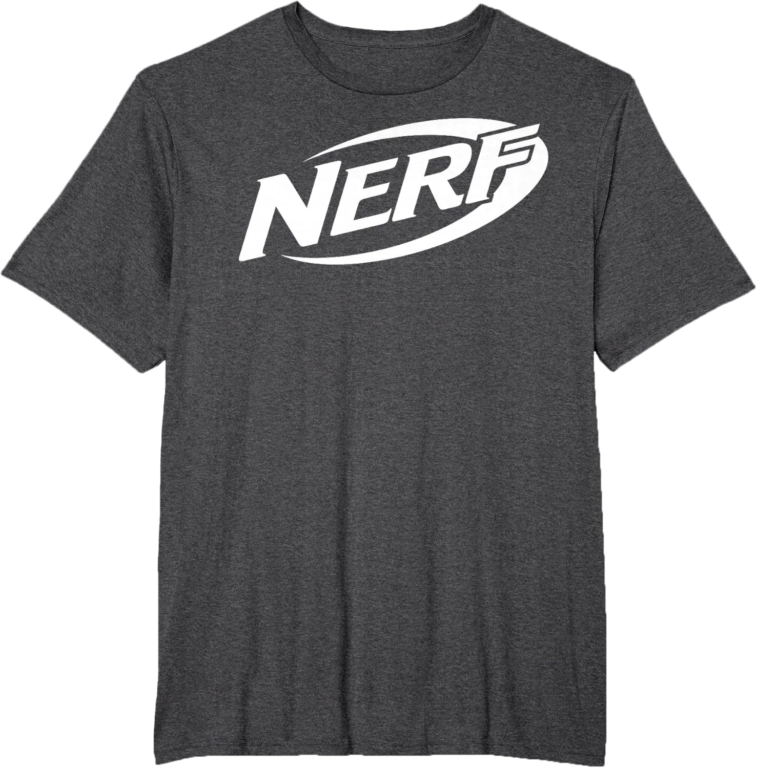 image:imageNerf Simple White Retro Logo TShirtDark Heather Grey
