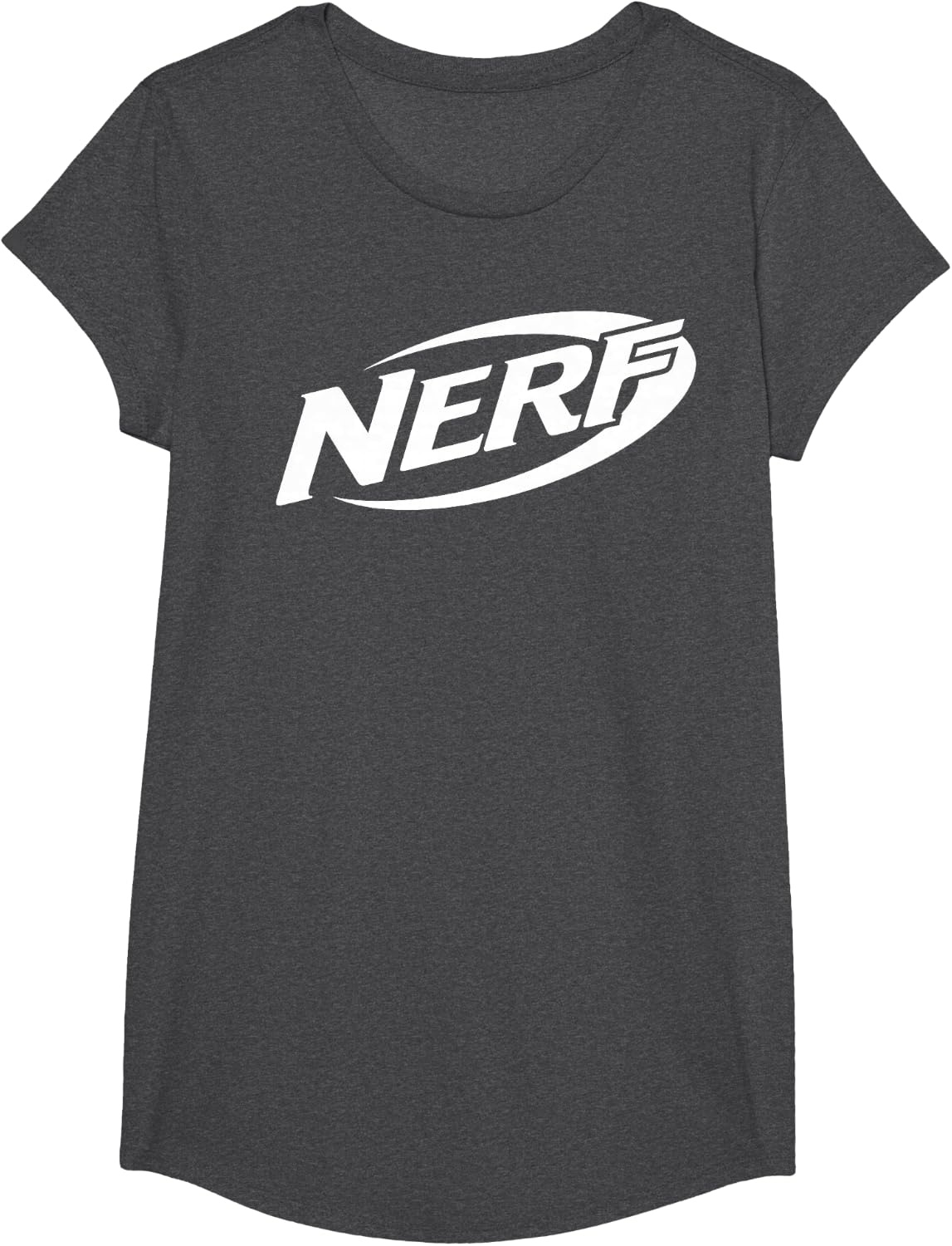 image:imageNerf Simple White Retro Logo TShirtDark Heather Grey