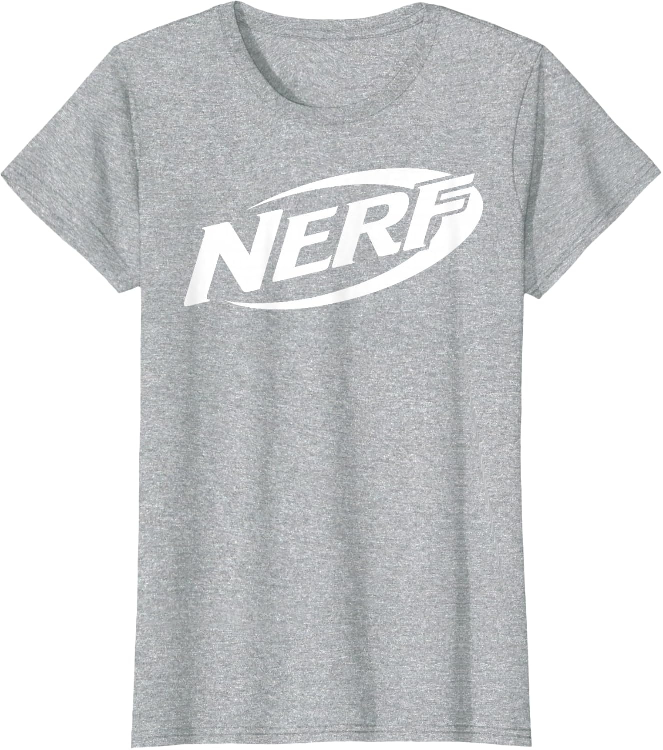 image:imageNerf Simple White Retro Logo TShirtHeather Grey