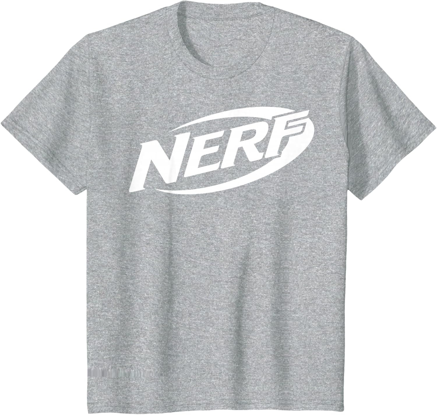 image:imageNerf Simple White Retro Logo TShirtHeather Grey