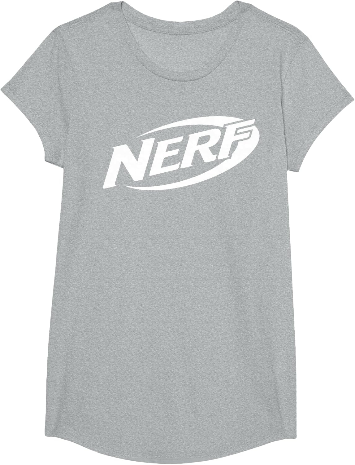 image:imageNerf Simple White Retro Logo TShirtHeather Grey