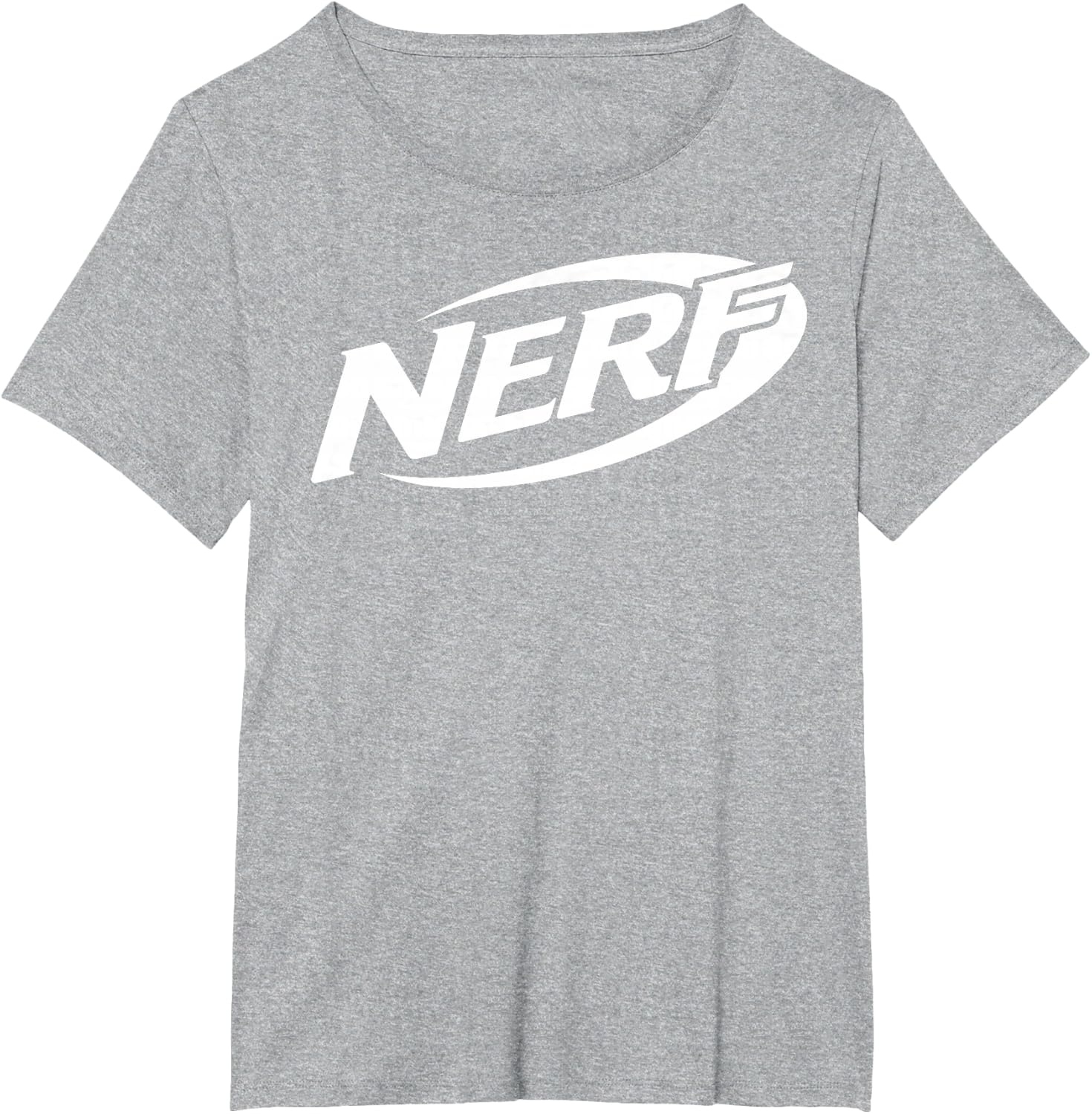 image:imageNerf Simple White Retro Logo TShirtHeather Grey