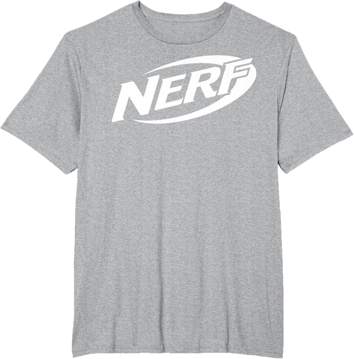 image:imageNerf Simple White Retro Logo TShirtHeather Grey