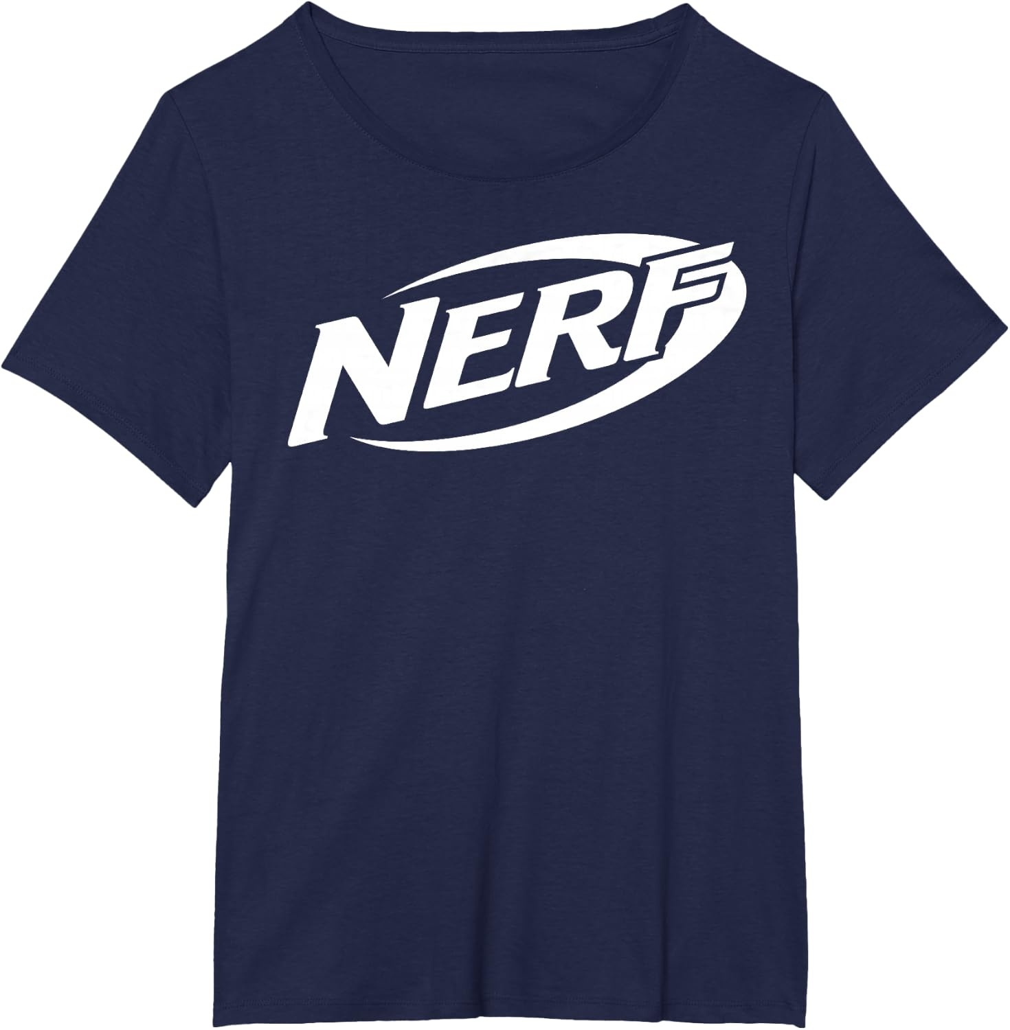 image:imageNerf Simple White Retro Logo TShirtNavy Blue