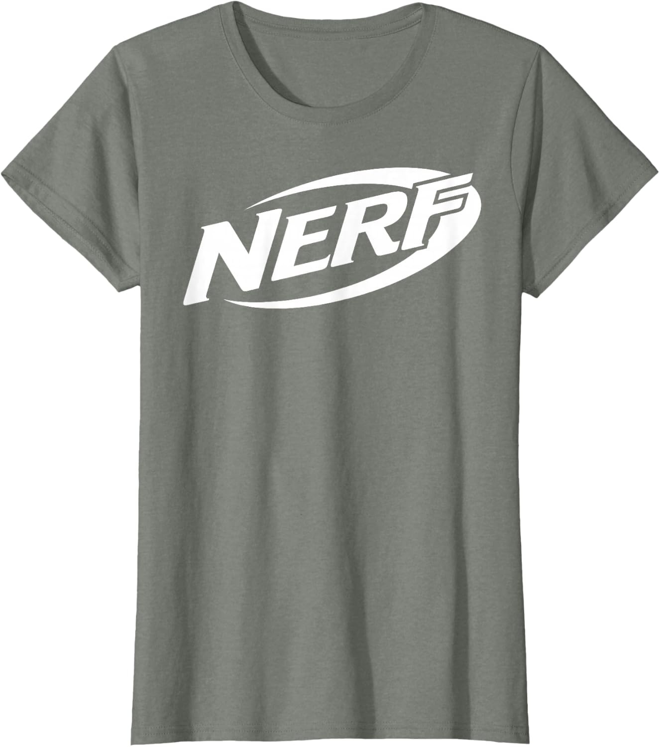 image:imageNerf Simple White Retro Logo TShirtOlive Heather