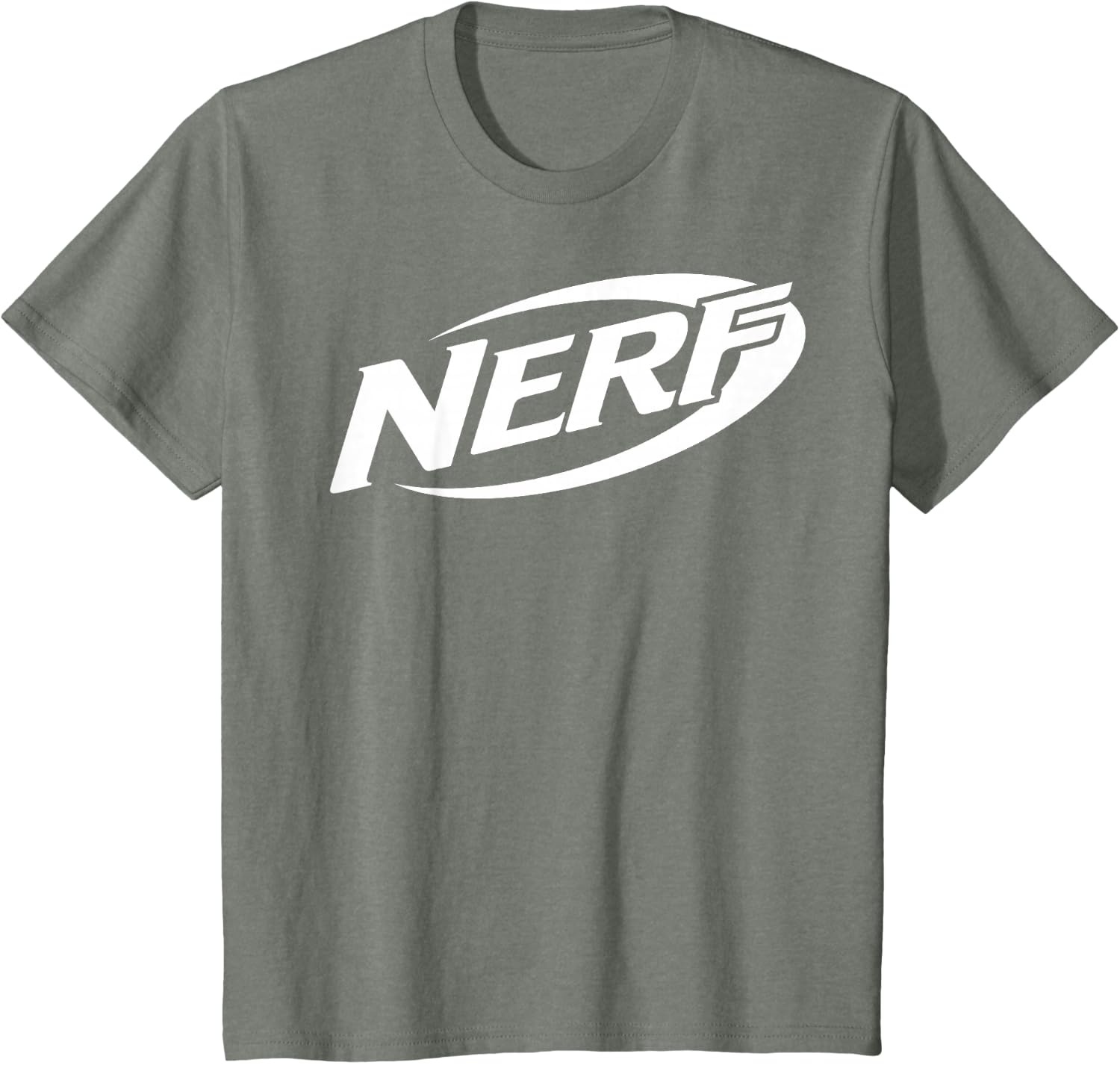 image:imageNerf Simple White Retro Logo TShirtOlive Heather