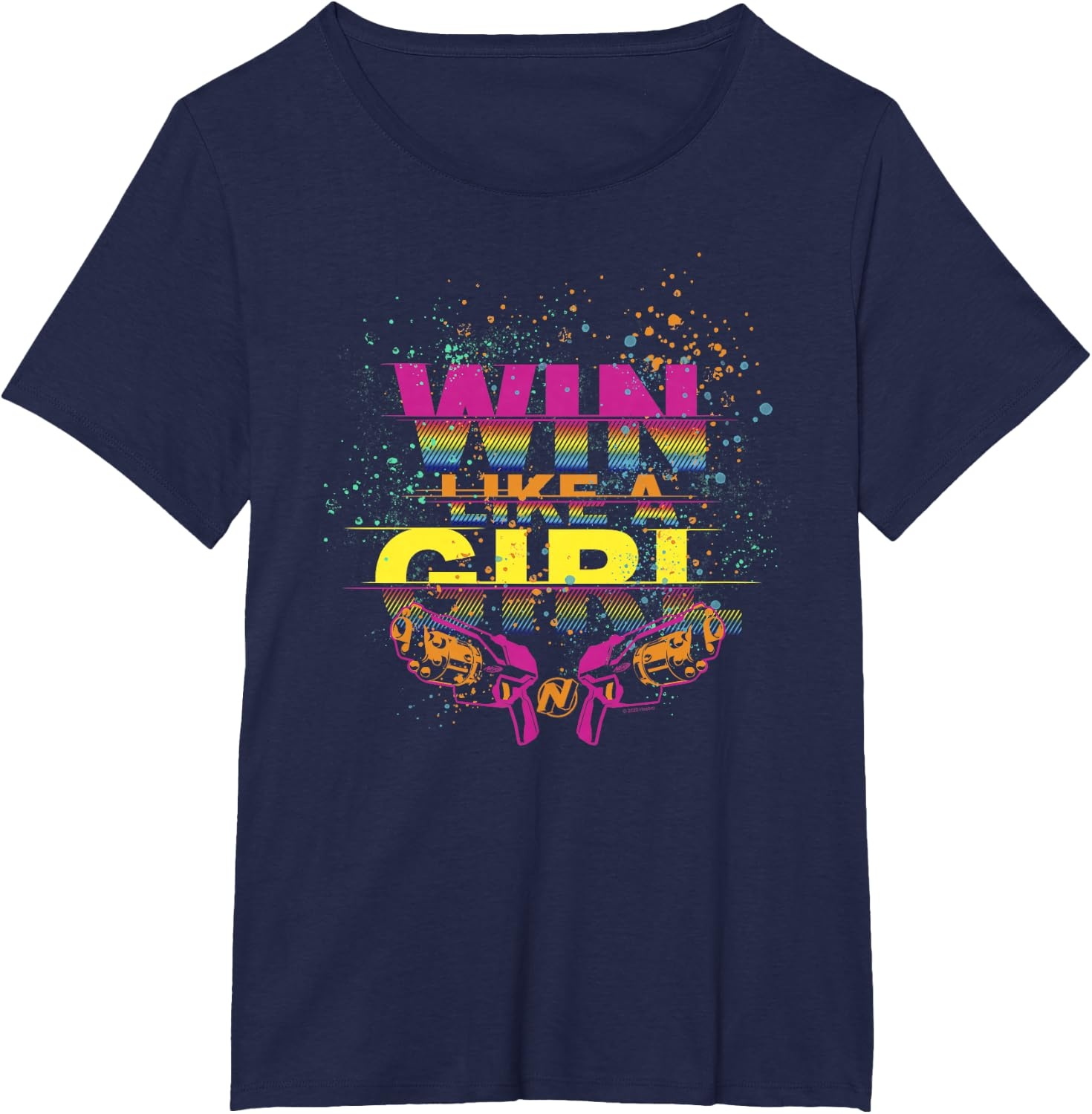 image:imageNerf Win Like A Girl TShirtNavy Blue