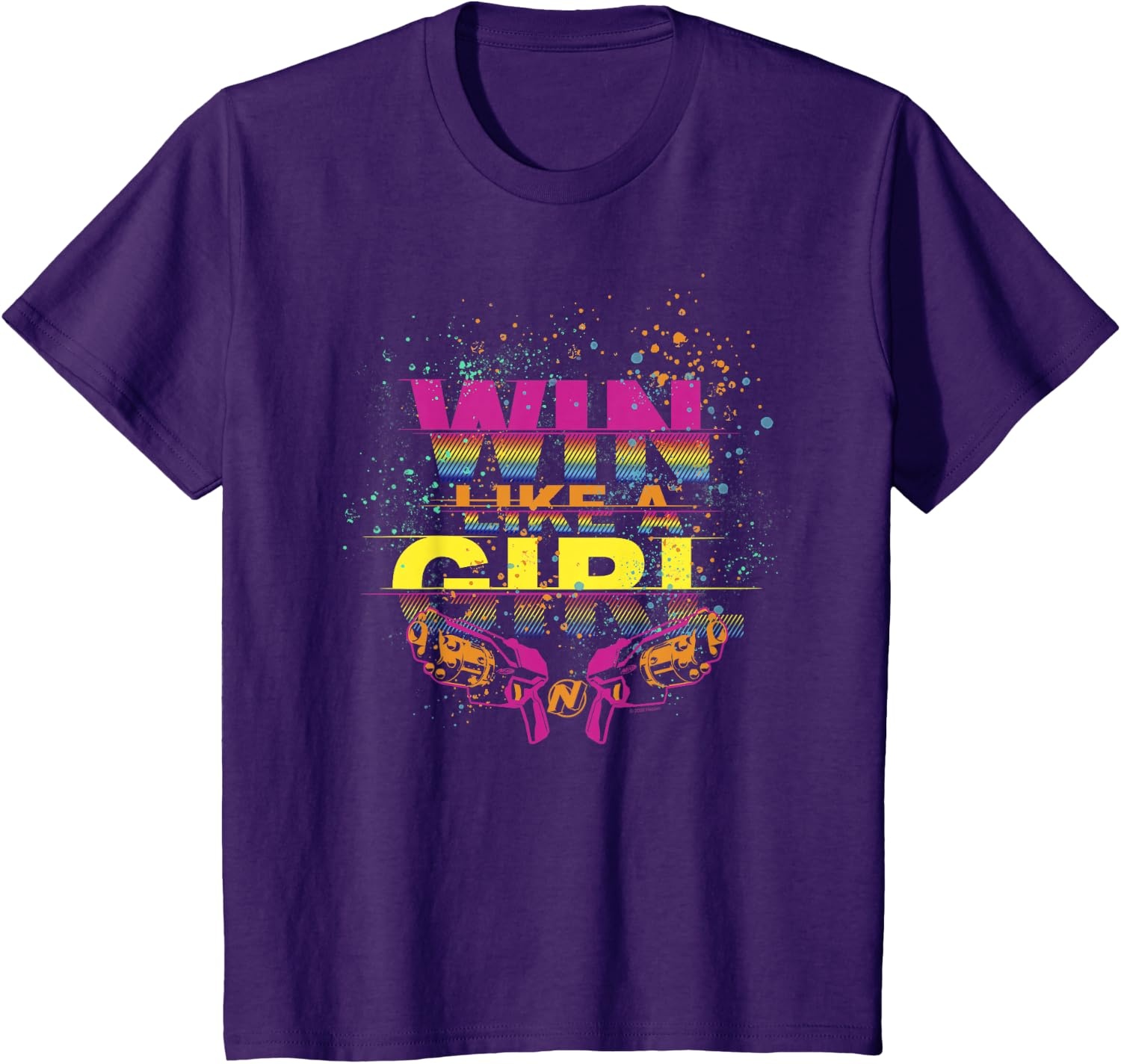 image:imageNerf Win Like A Girl TShirtPurple