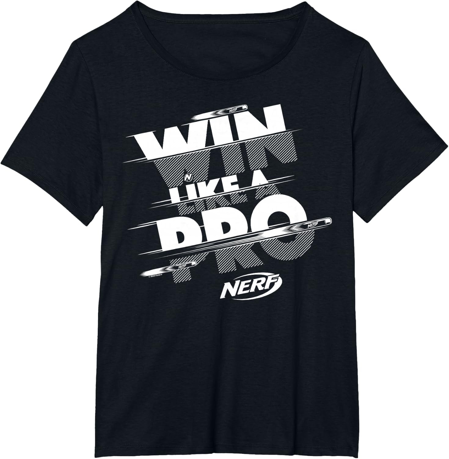 image:imageNerf Win Like A Pro Glitch Text TShirtBlack