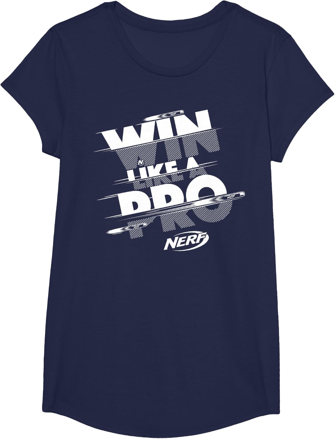 image:imageNerf Win Like A Pro Glitch Text TShirtNavy Blue