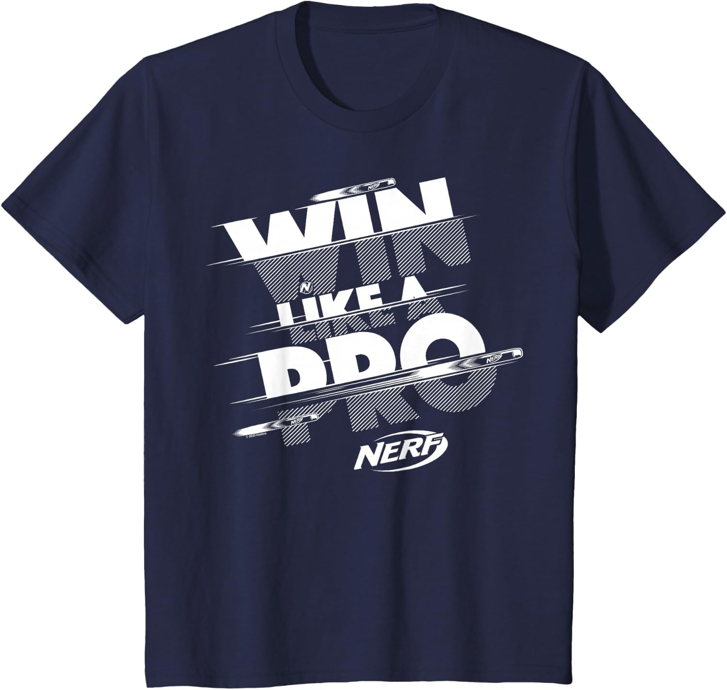 image:imageNerf Win Like A Pro Glitch Text TShirtNavy Blue