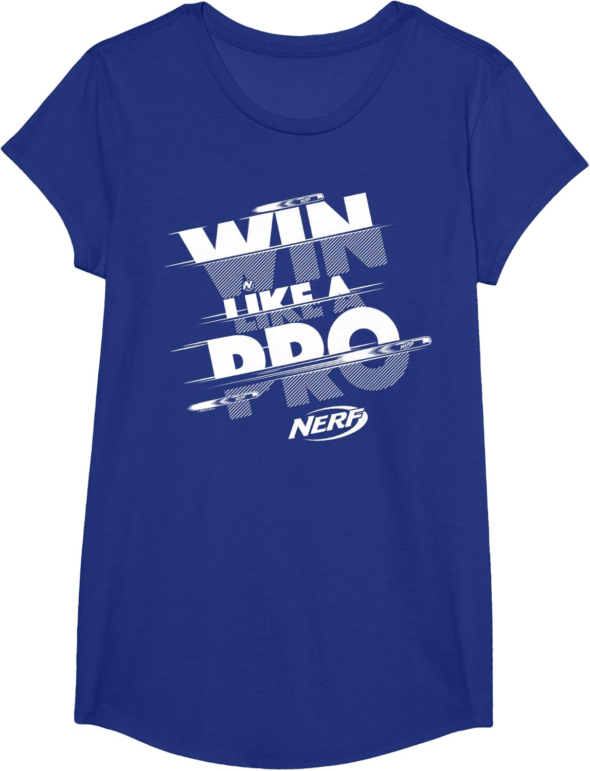 image:imageNerf Win Like A Pro Glitch Text TShirtRoyal Blue