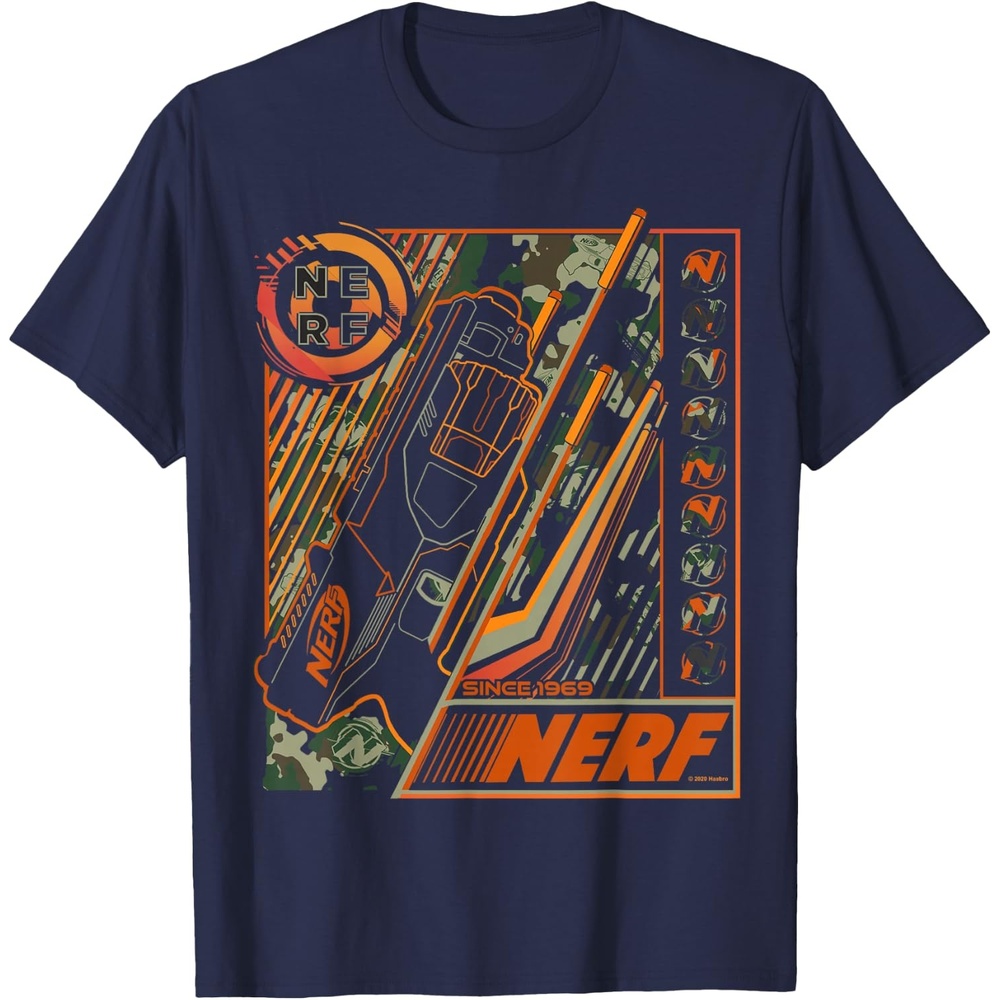 image:imageNerf Blaster Since 1969 Poster TShirtNavy Blue