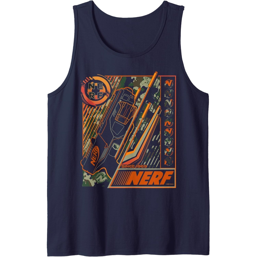 image:imageNerf Blaster Since 1969 Poster Tank TopNavy Blue
