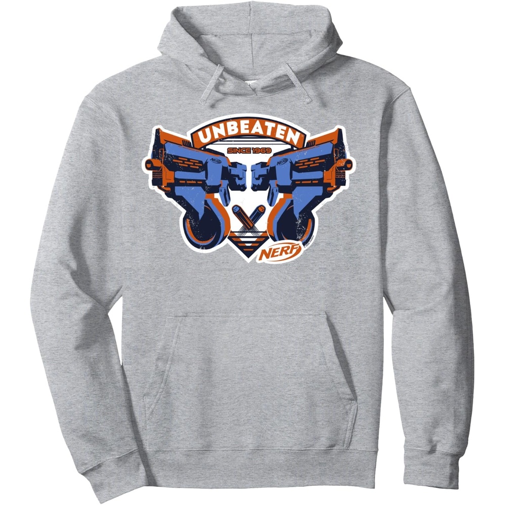 image:imageNerf Blasters Unbeaten Logo Pullover HoodieHeather Grey