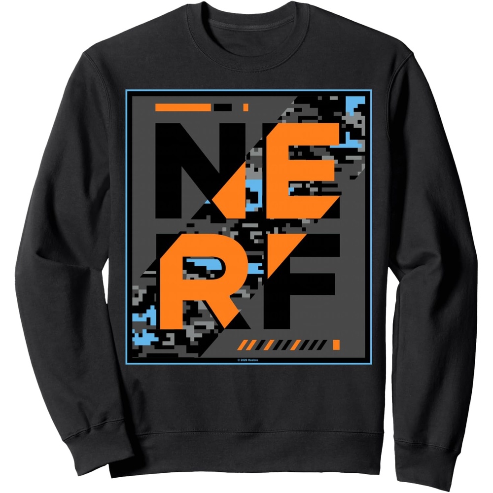image:imageNerf Camouflage Glitch Poster SweatshirtBlack
