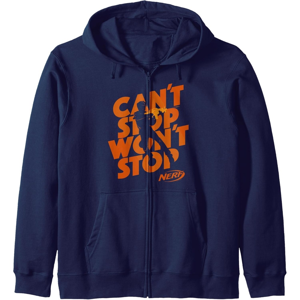 image:imageNerf Cant Stop Wont Stop Silhouette Zip HoodieNavy Blue