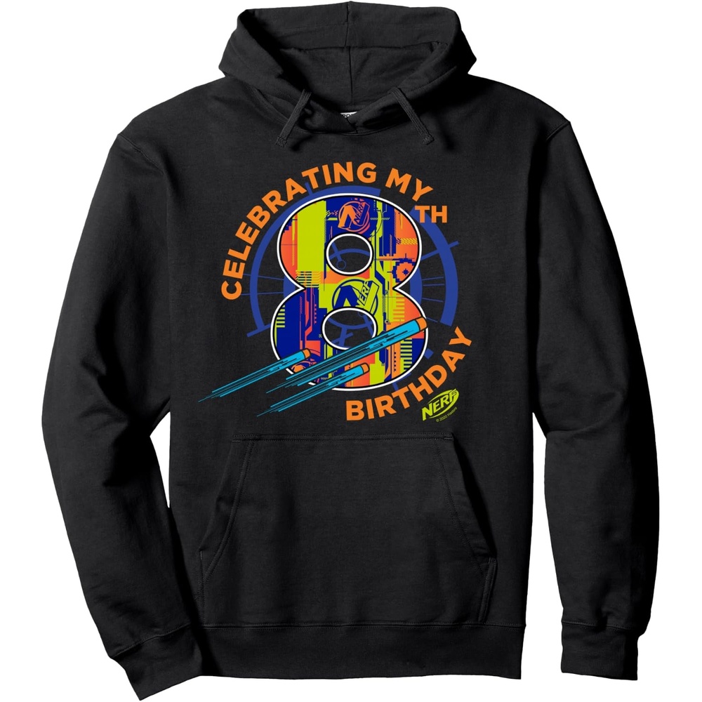 image:imageNerf Celebrating My 8th Birthday Pullover HoodieBlack