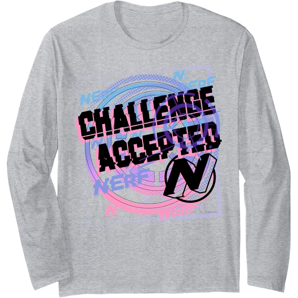image:imageNerf Challenge Accepted Long Sleeve TShirtHeather Grey