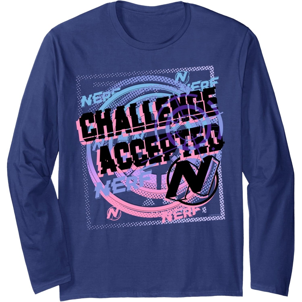 image:imageNerf Challenge Accepted Long Sleeve TShirtNavy Blue
