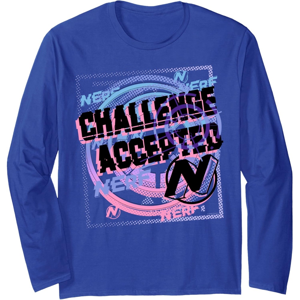 image:imageNerf Challenge Accepted Long Sleeve TShirtRoyal Blue