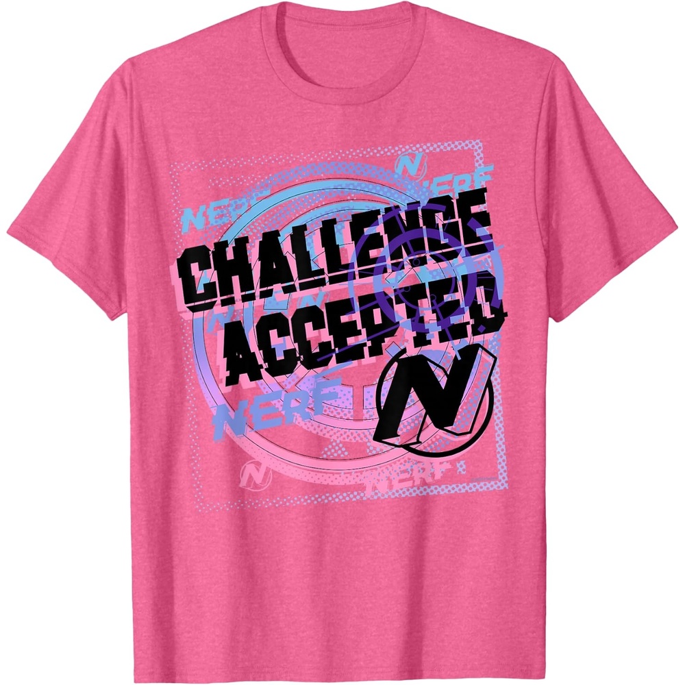 image:imageNerf Challenge Accepted TShirtPink Heather