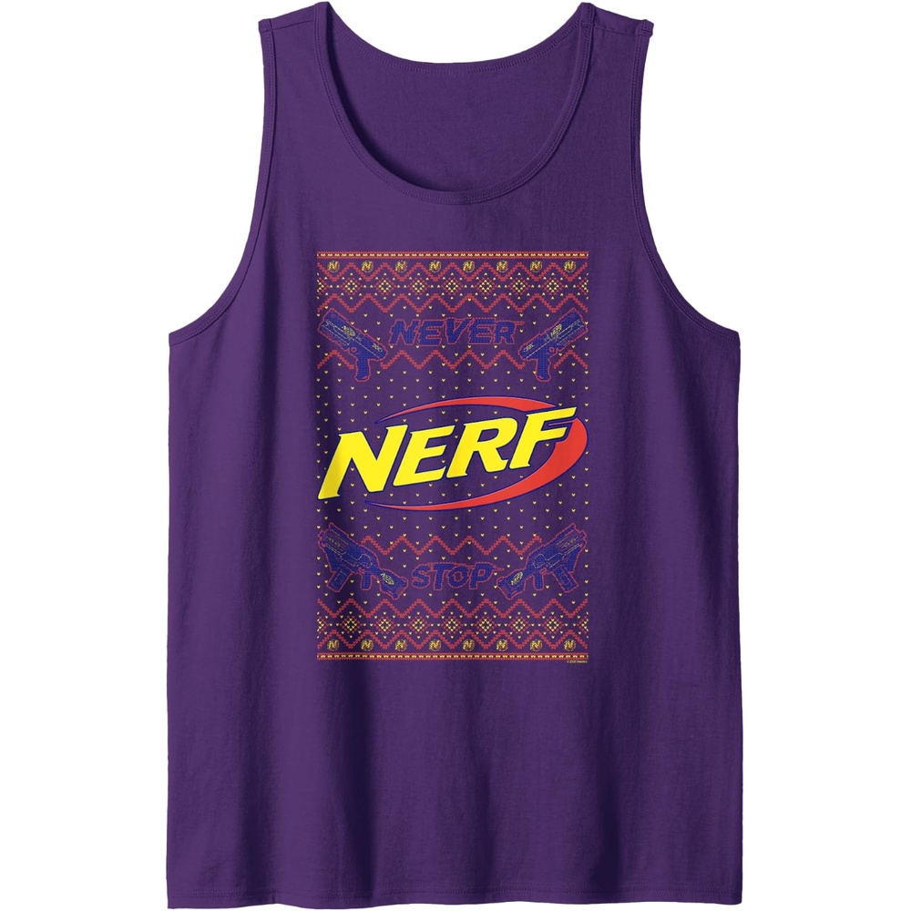 image:imageNerf Christmas Never Stop Ugly Sweater Tank TopPurple