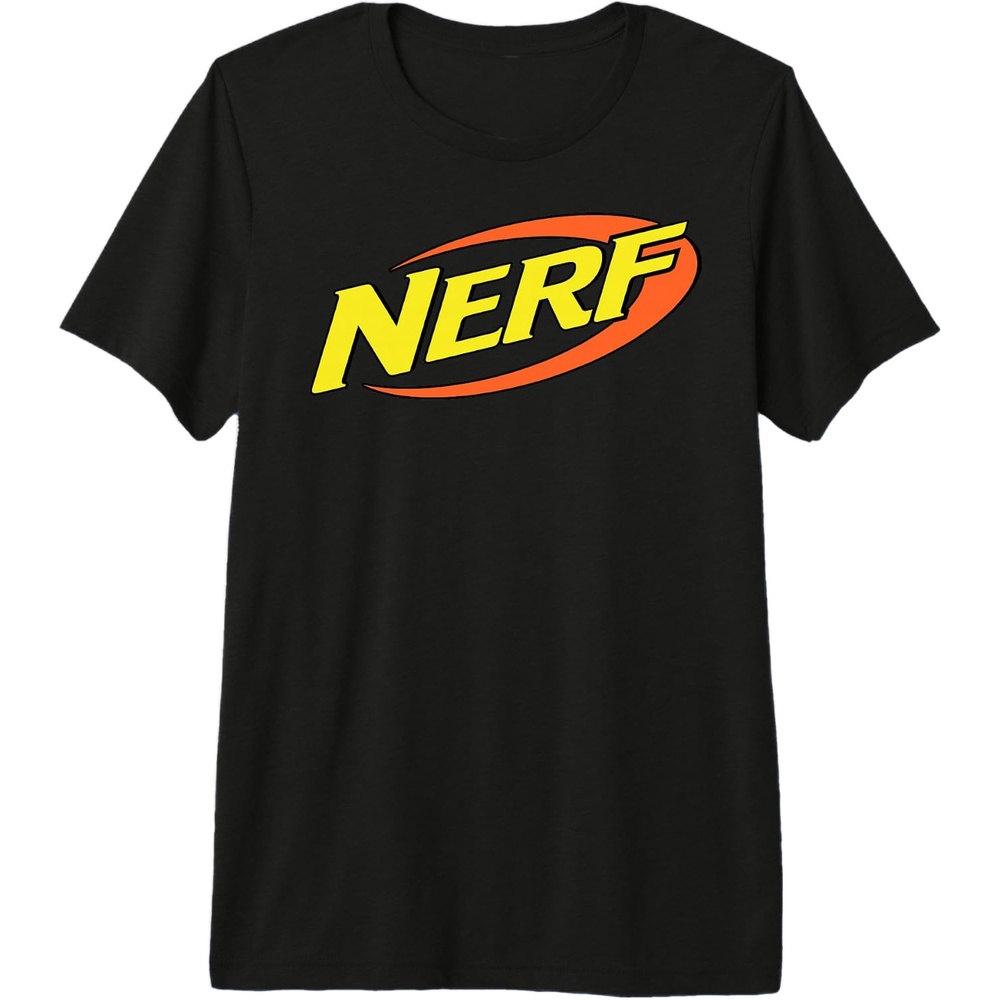 image:imageNerf Classic Retro Color Logo Premium Triblend TShirtBlack