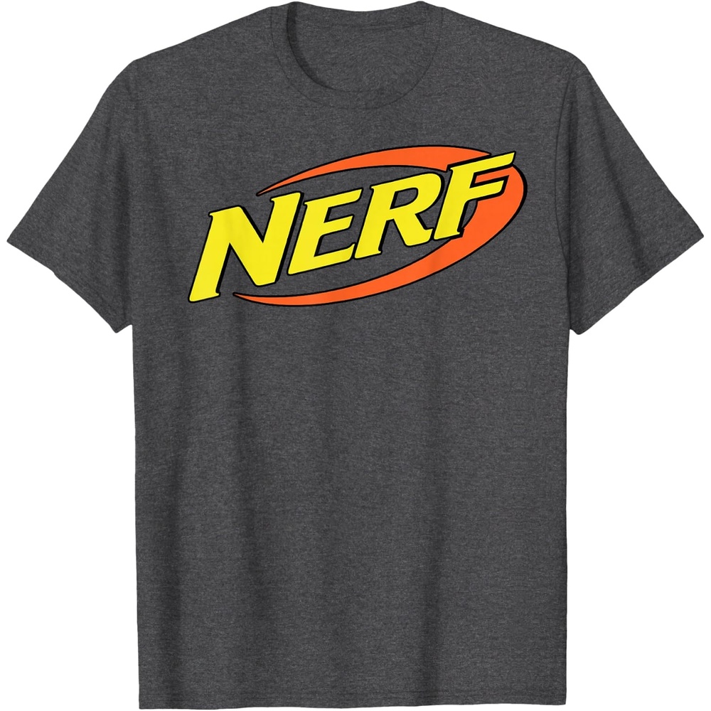 image:imageNerf Classic Retro Color Logo TShirt SmallDark Heather Grey