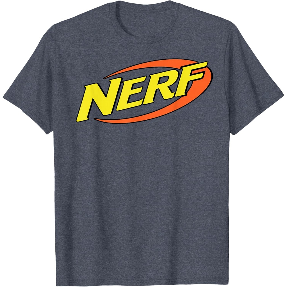 image:imageNerf Classic Retro Color Logo TShirt SmallHeather Blue