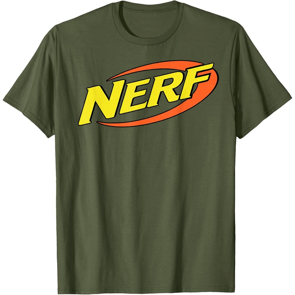 image:imageNerf Classic Retro Color Logo TShirt SmallOlive Green